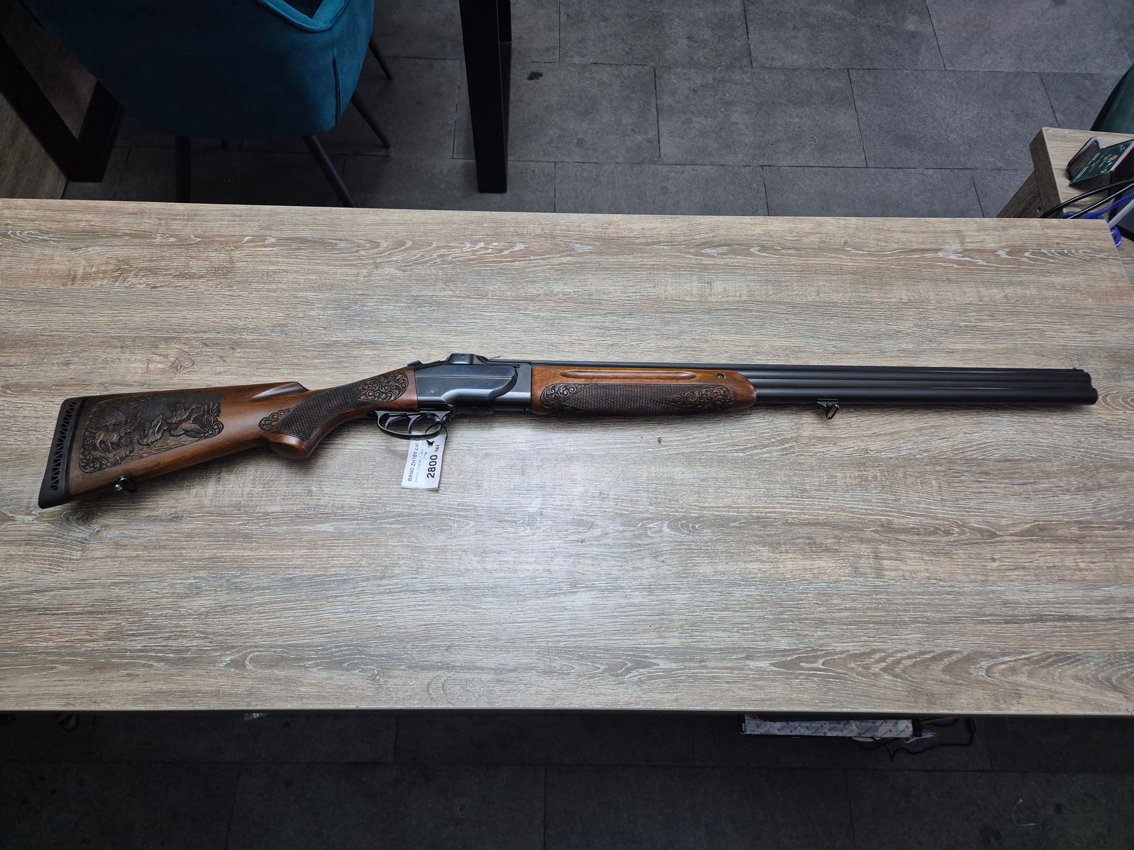 Bock BRNO (CZ) ZH101, cal 12, tevi 70cm, gravuri