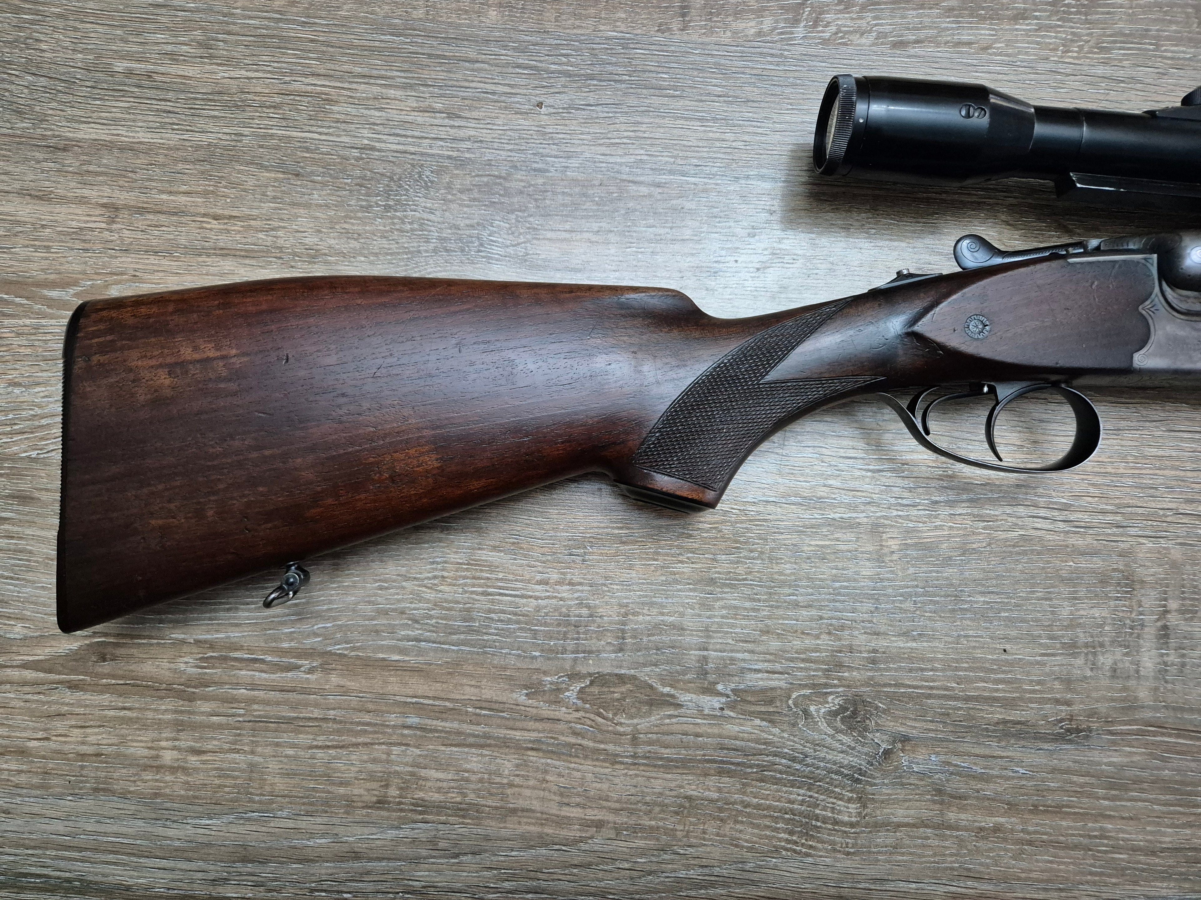 Drilling Fortuna Suhl, cal 7x57R/16, tevi 60cm, luneta germana 4x36