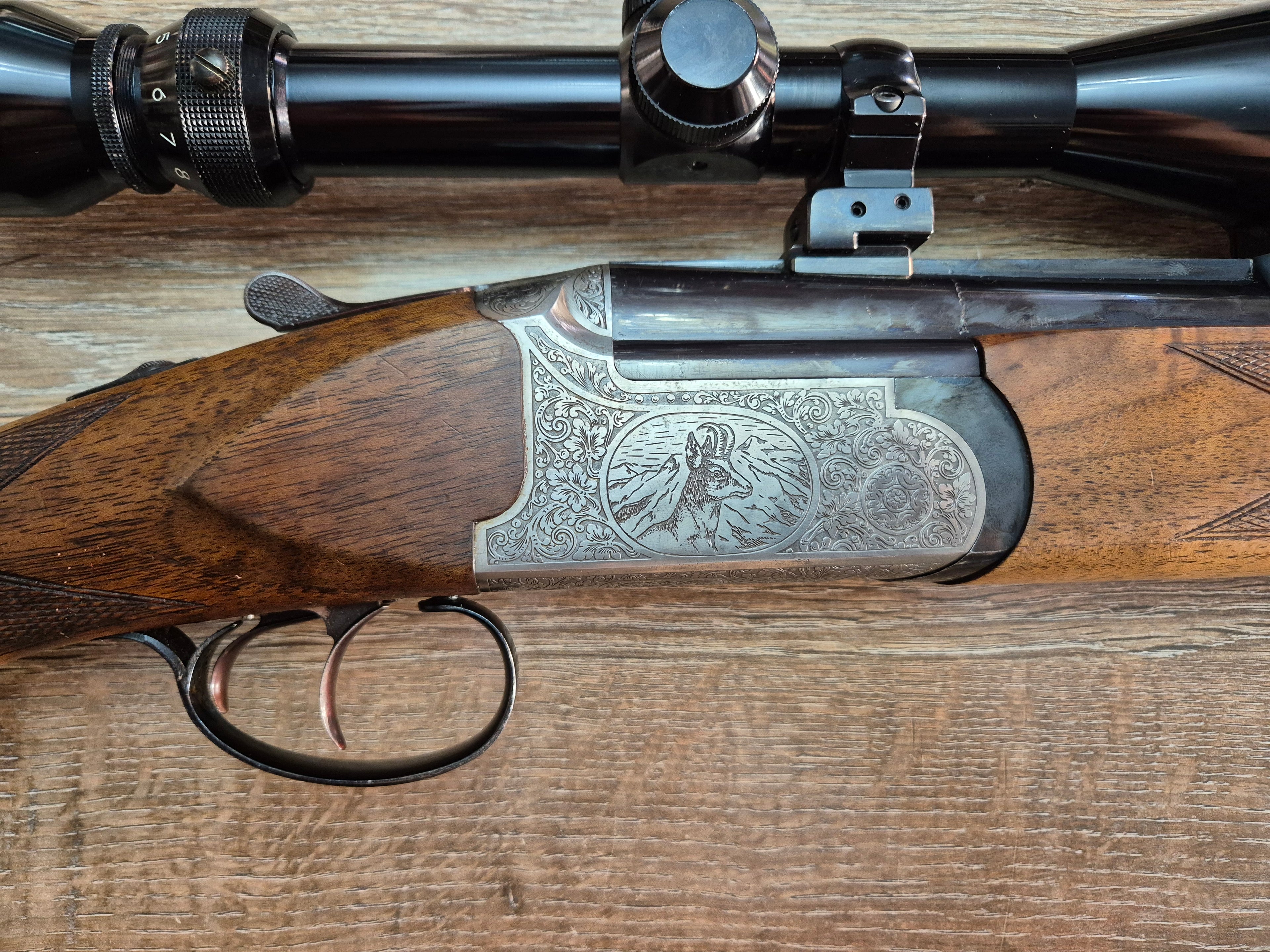 Mixta Eduard Kettner, cal 7x65R/12, tevi 65, luneta 3-9x40