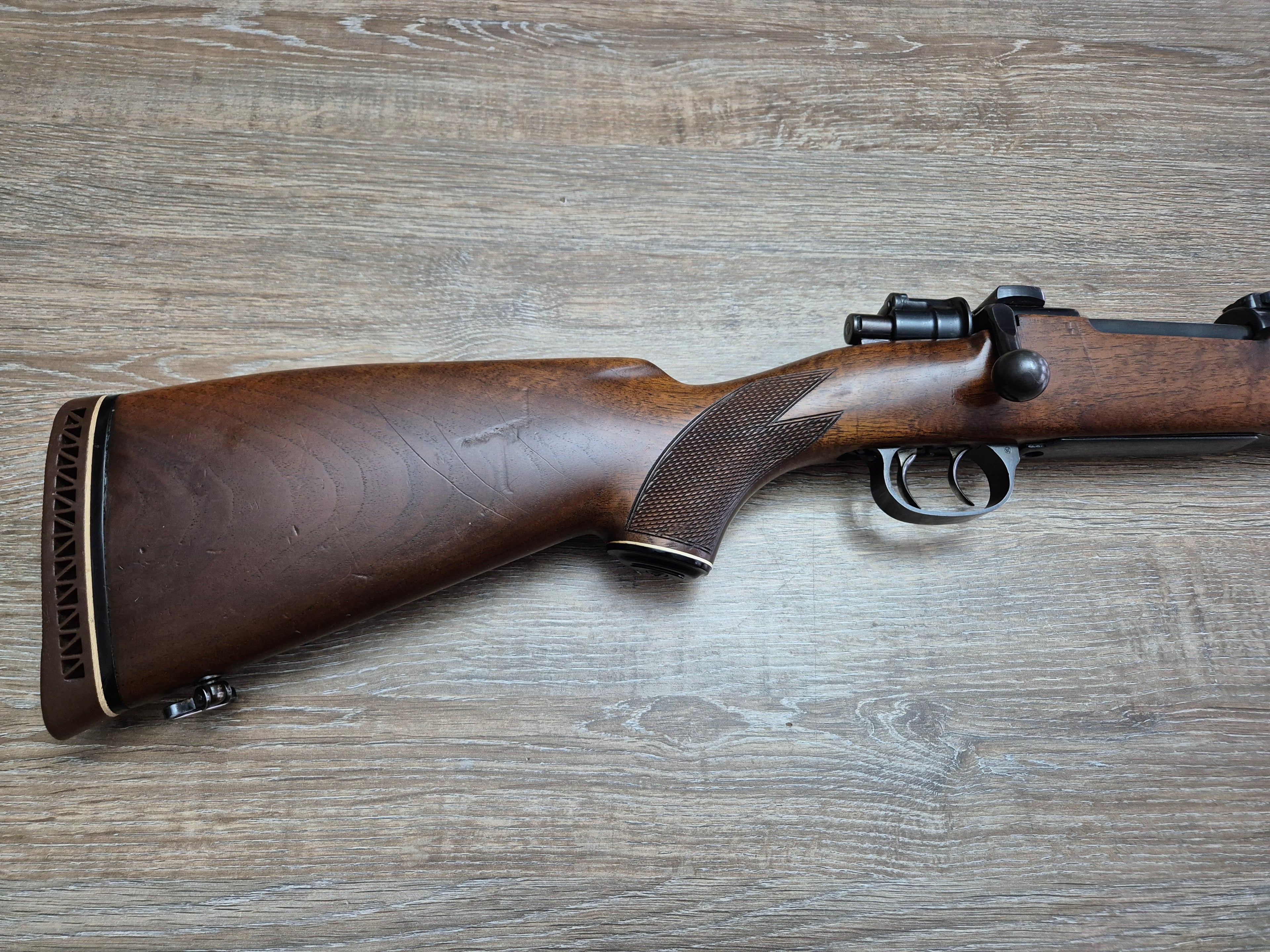 Carabina Eduard Kettner, cal 243win, 51cm, pat lemn Stutzen