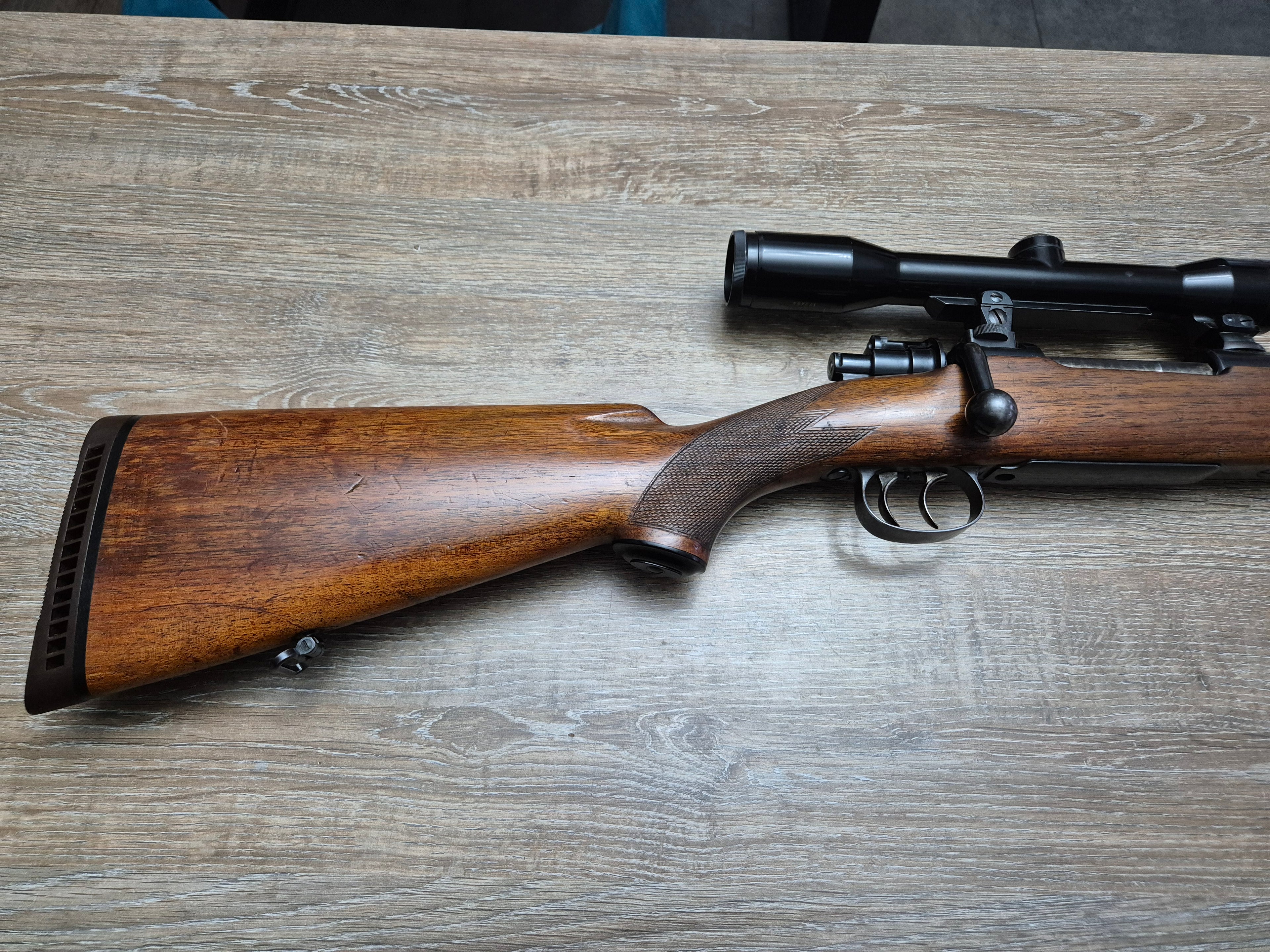 Carabina Mauser 98, cal 7x64, teava 60cm, cătări