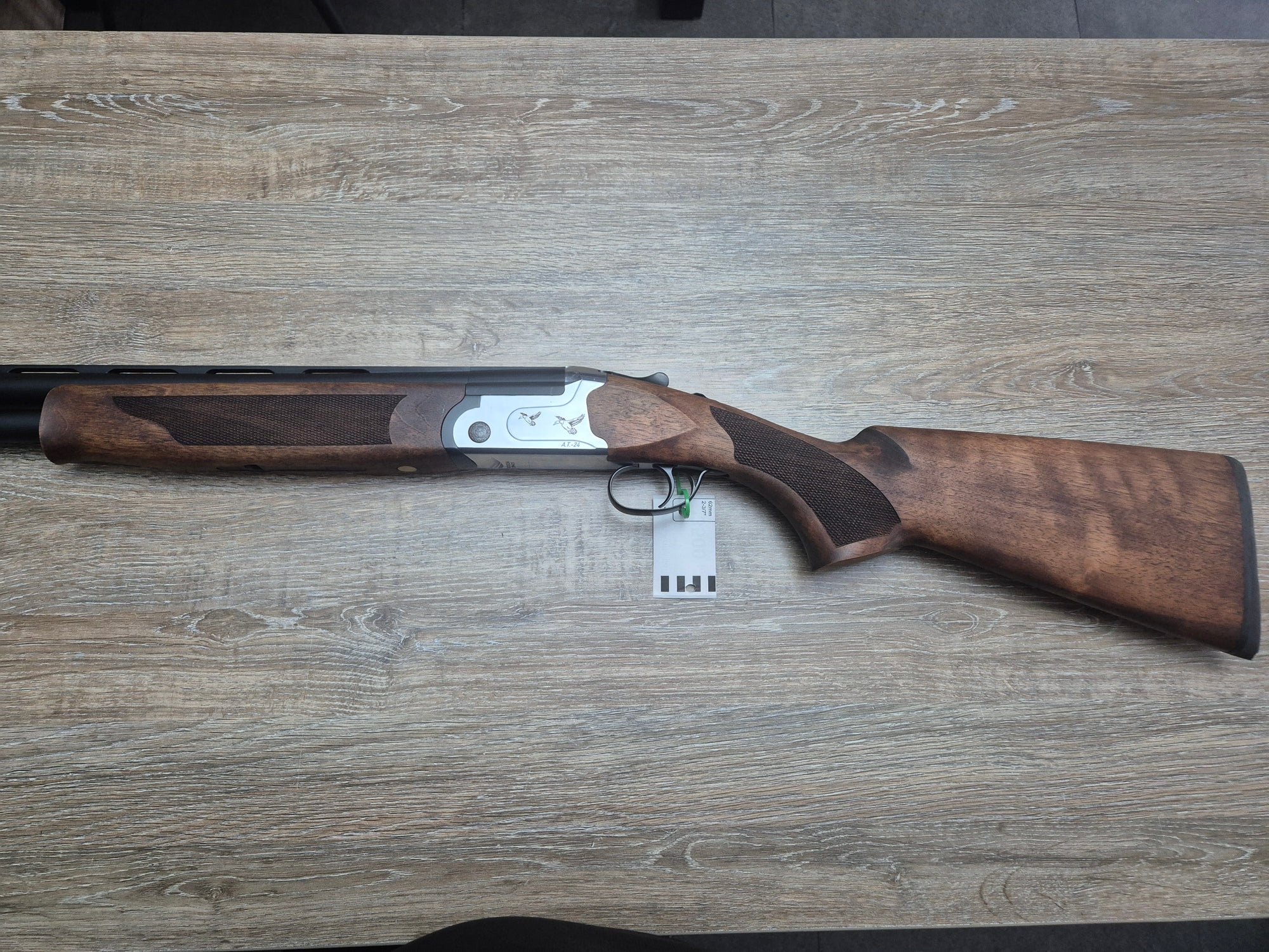 Bock Aksan Arms, cal 12/76, tevi 66cm, pat lemn, silver