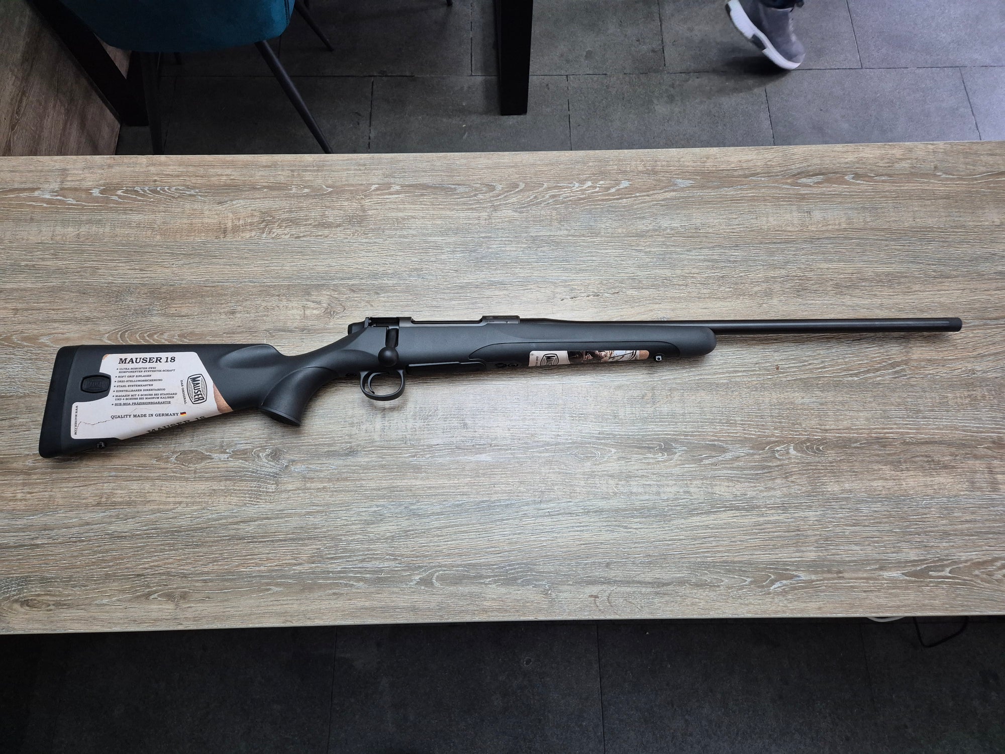 Carabina Mauser M18, cal 30-06, 56cm, pat sintetic, filet 15x1