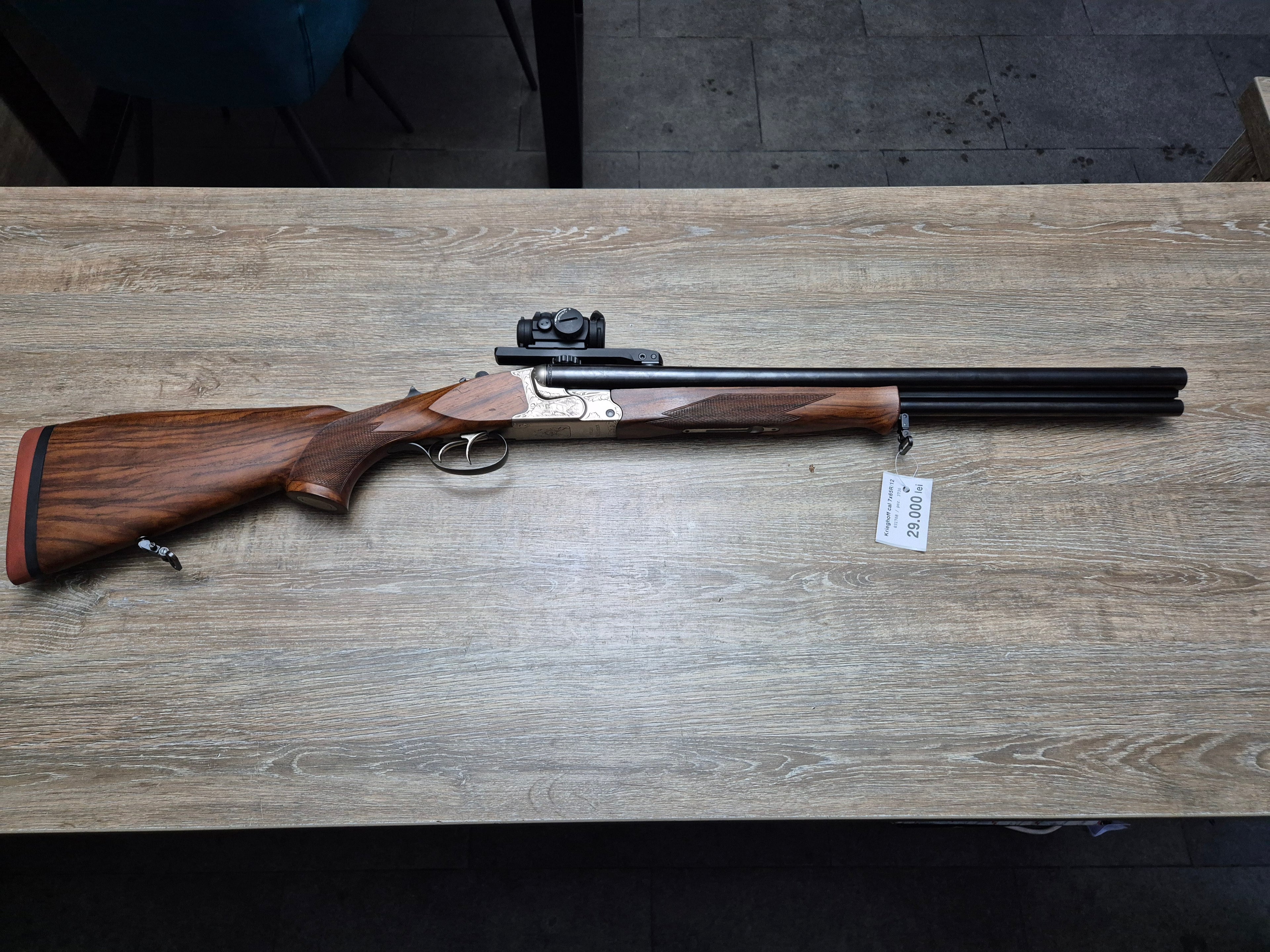 Drilling Krieghoff Optima, cal 7x65R/12, 55cm, Aimpoint Micro H2