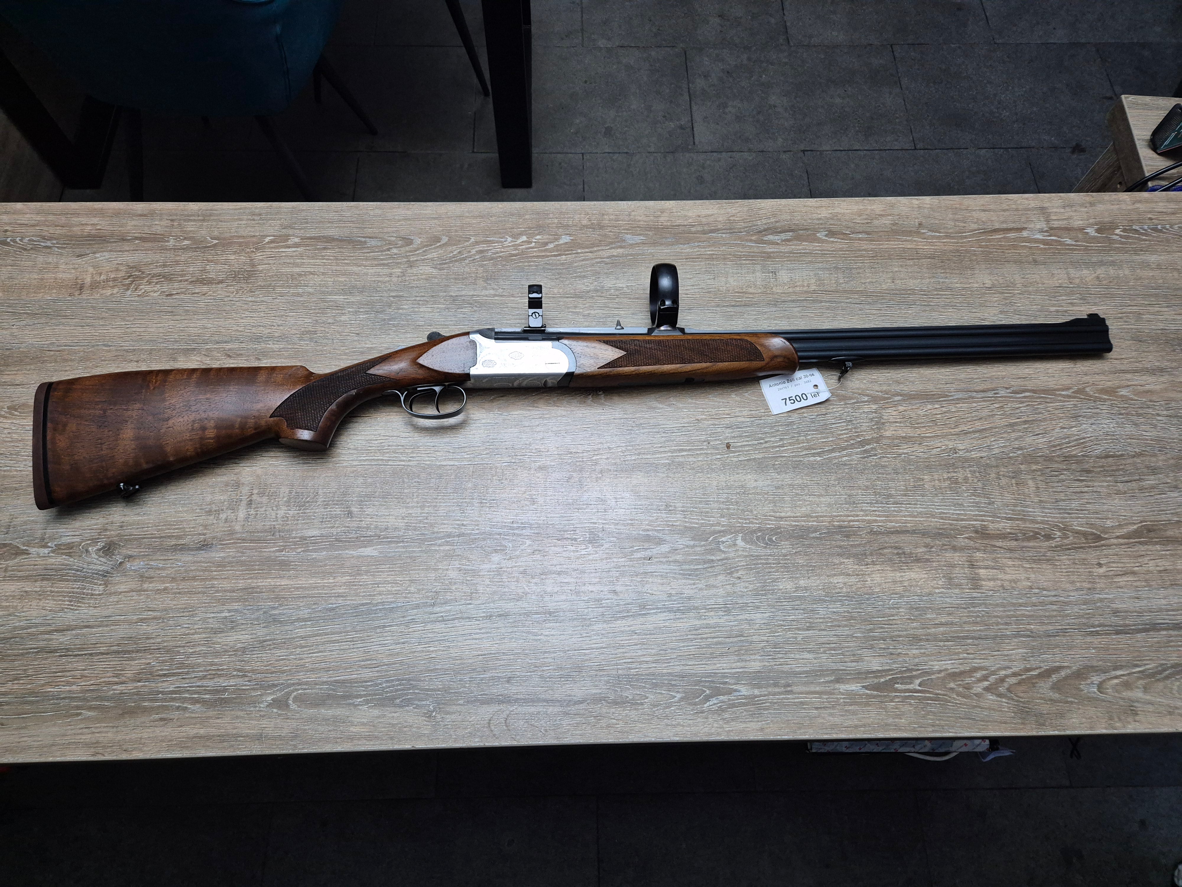 【tiro〜②】 Dublu Express Antonio Zoli, cal 30-06, tevi 65cm suprapuse – Fox