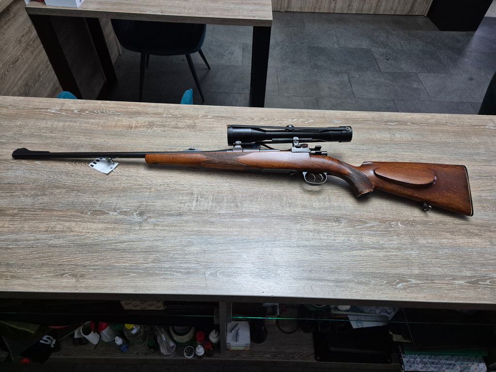 Carabina Schmidt, cal 7x57, teava 60cm, luneta 6x42