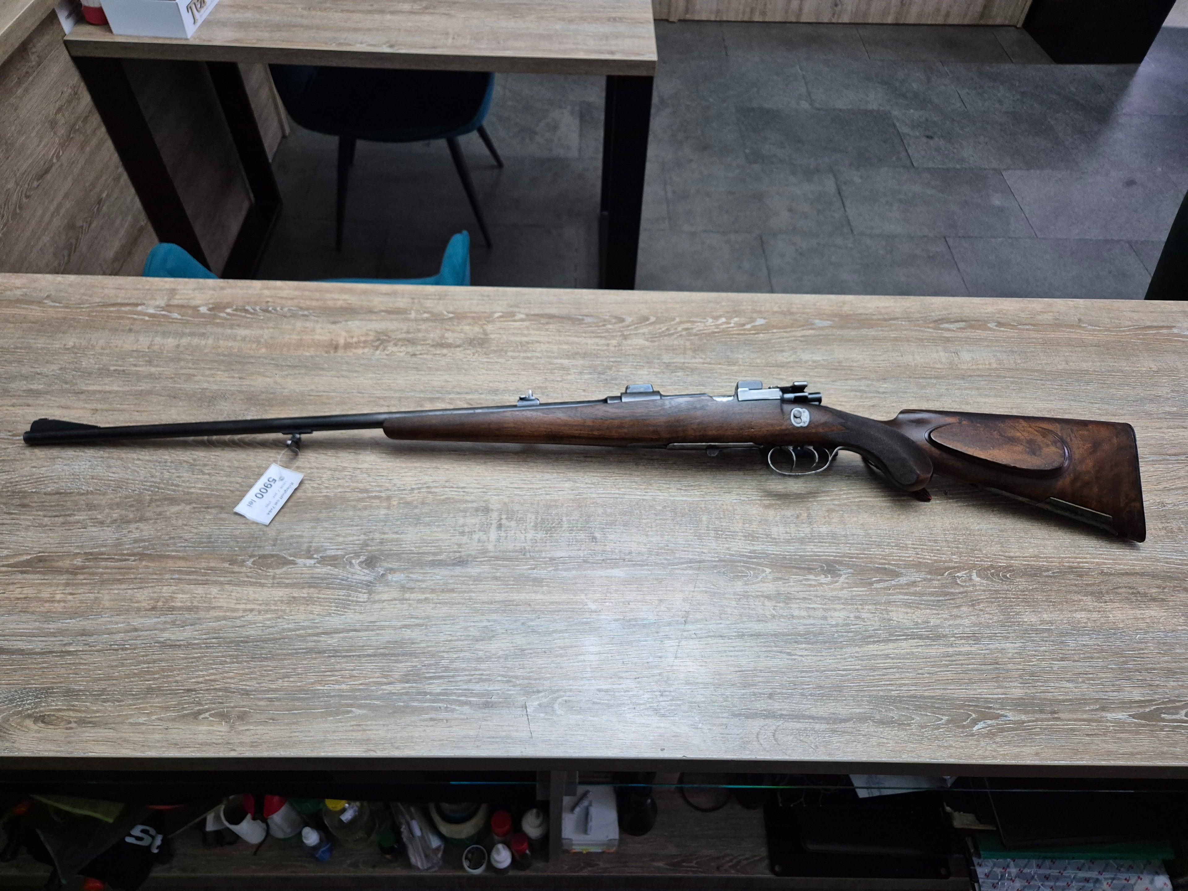 Carabina Krieghoff, cal 7x64, teava 65cm, magazie in pat