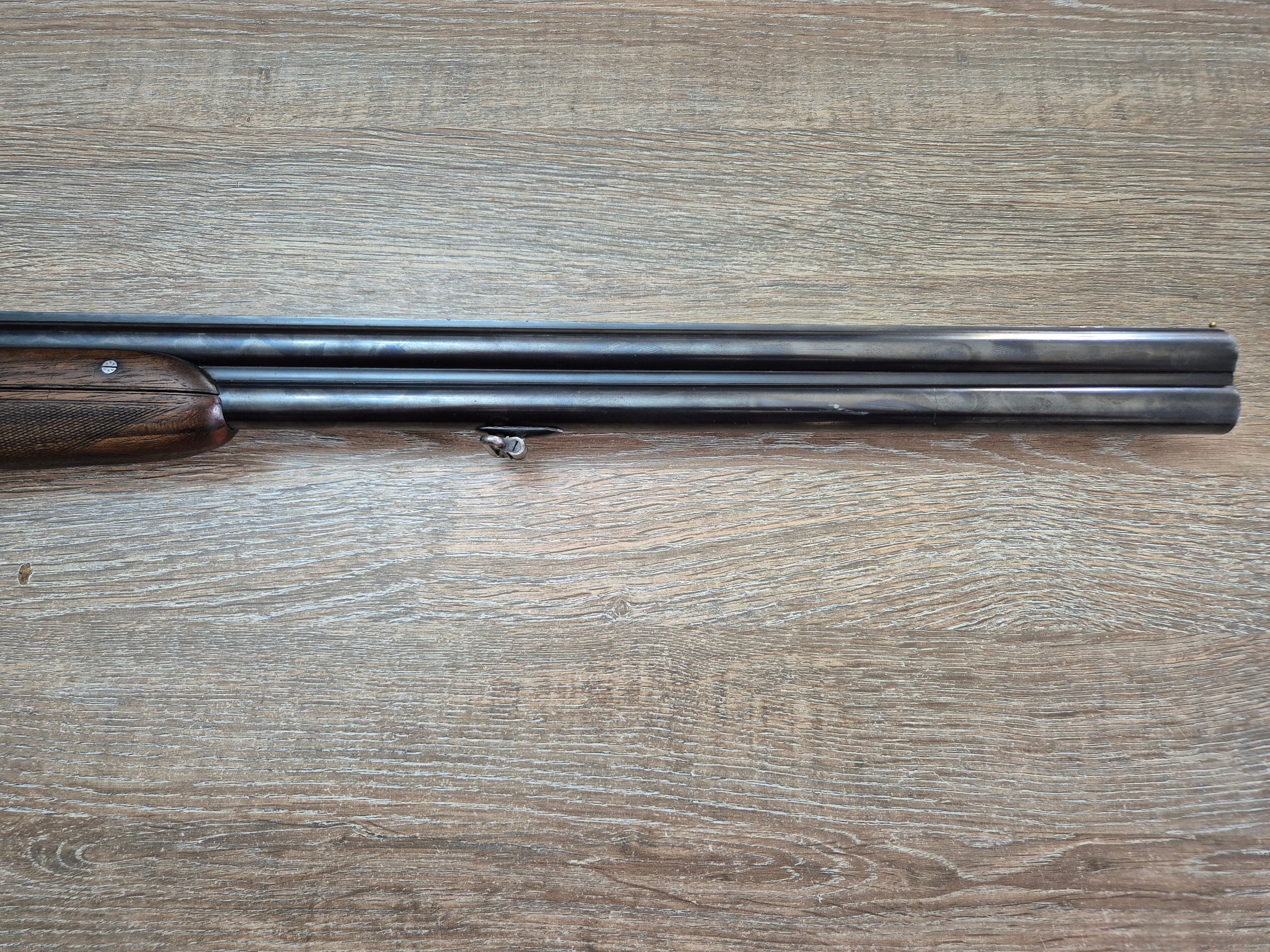 Bock Holeček (Manufact.), cal 16, tevi 65 cm, pat stil englezesc