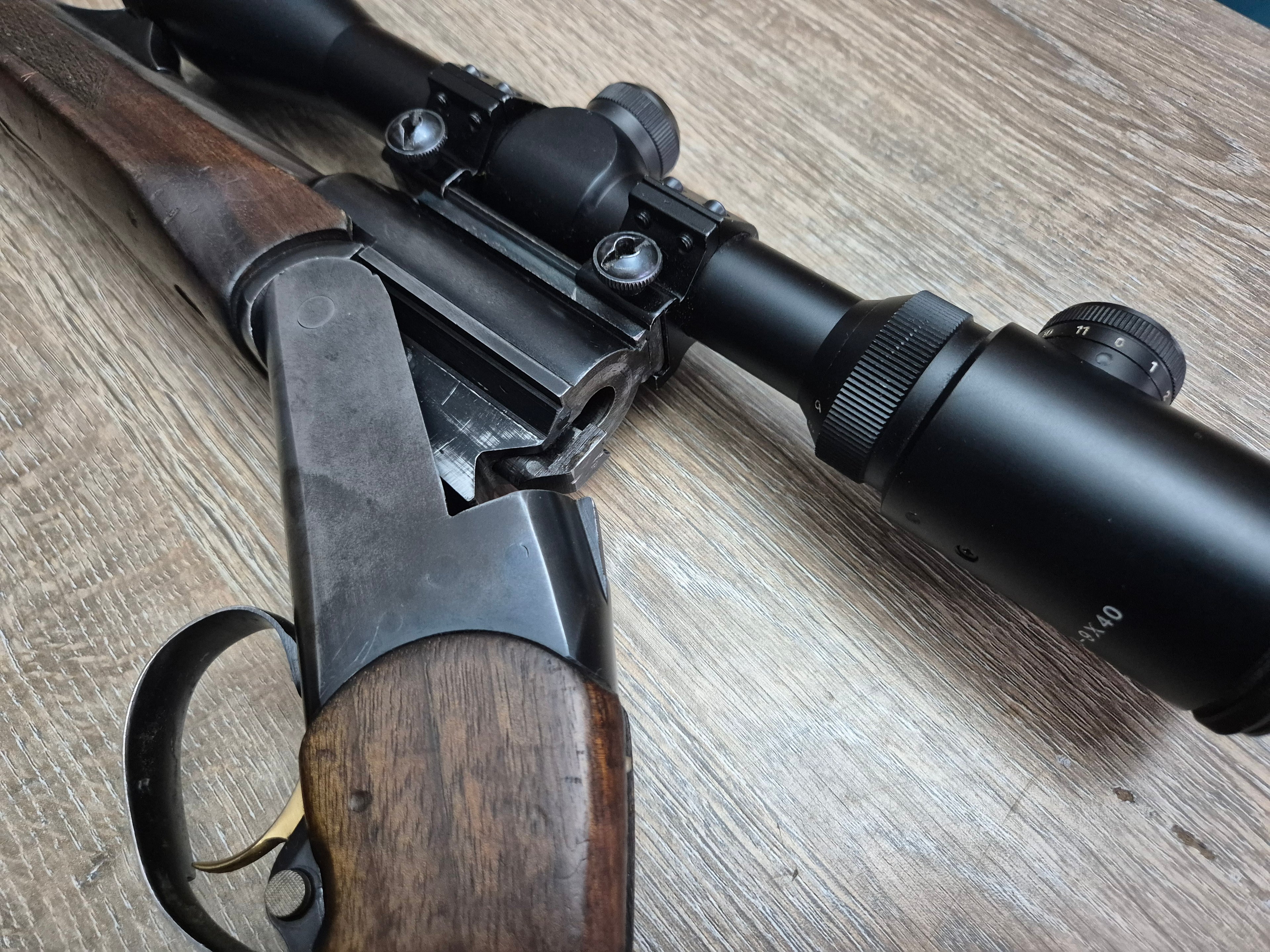 Carabina basculanta Baikal IZH18MN cal 243win, 60cm, luneta 3-9x40