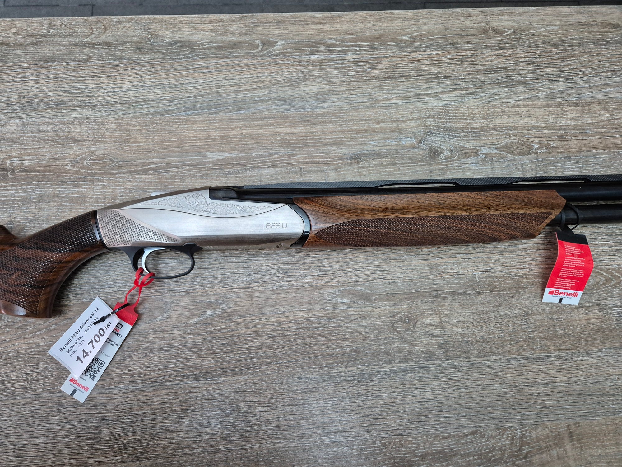 Bock Benelli 828U Silver, cal 12/76, 71cm