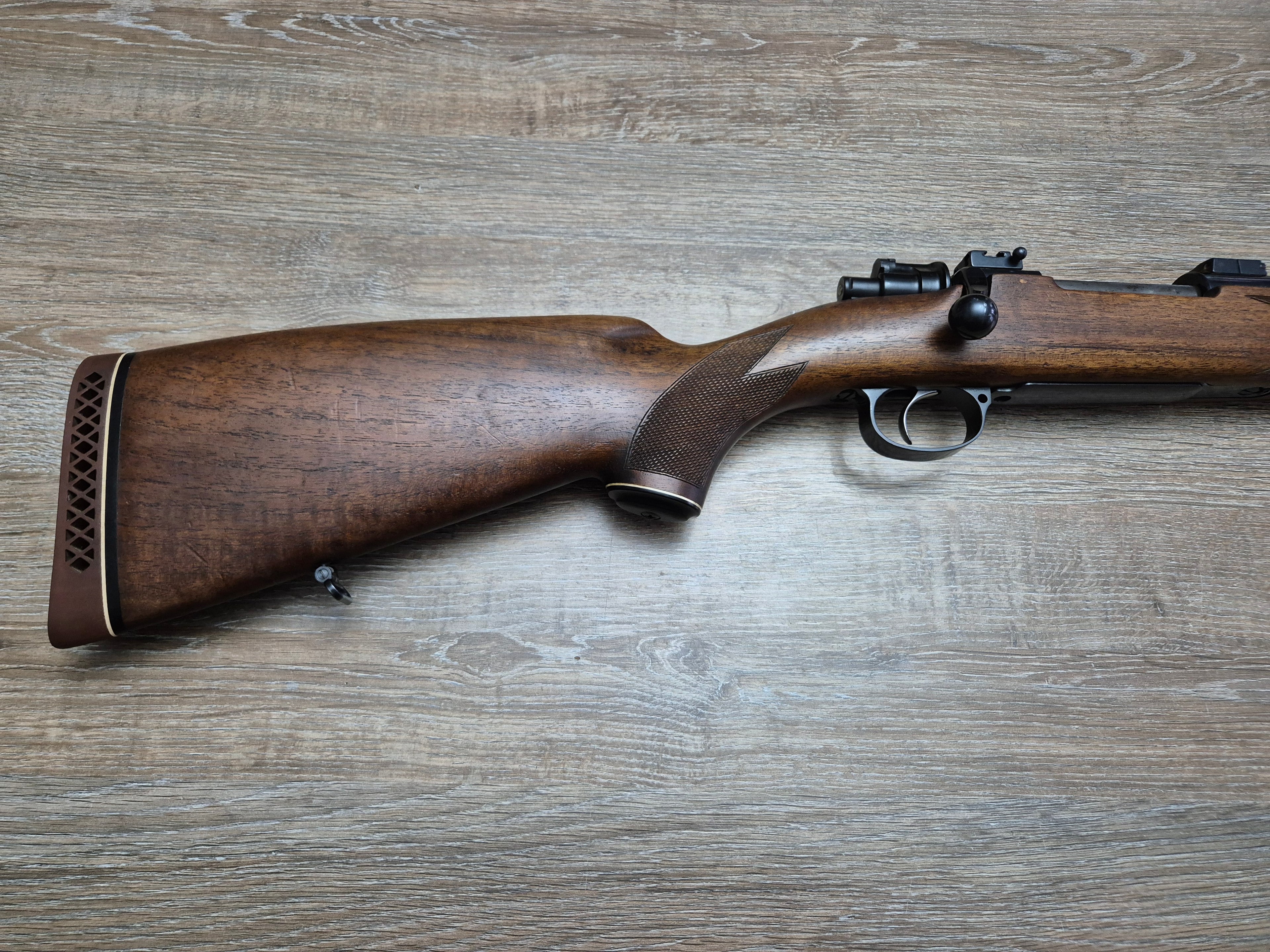 Carabina Frankonia, teava 65cm, cal 8x68S, pat lemn