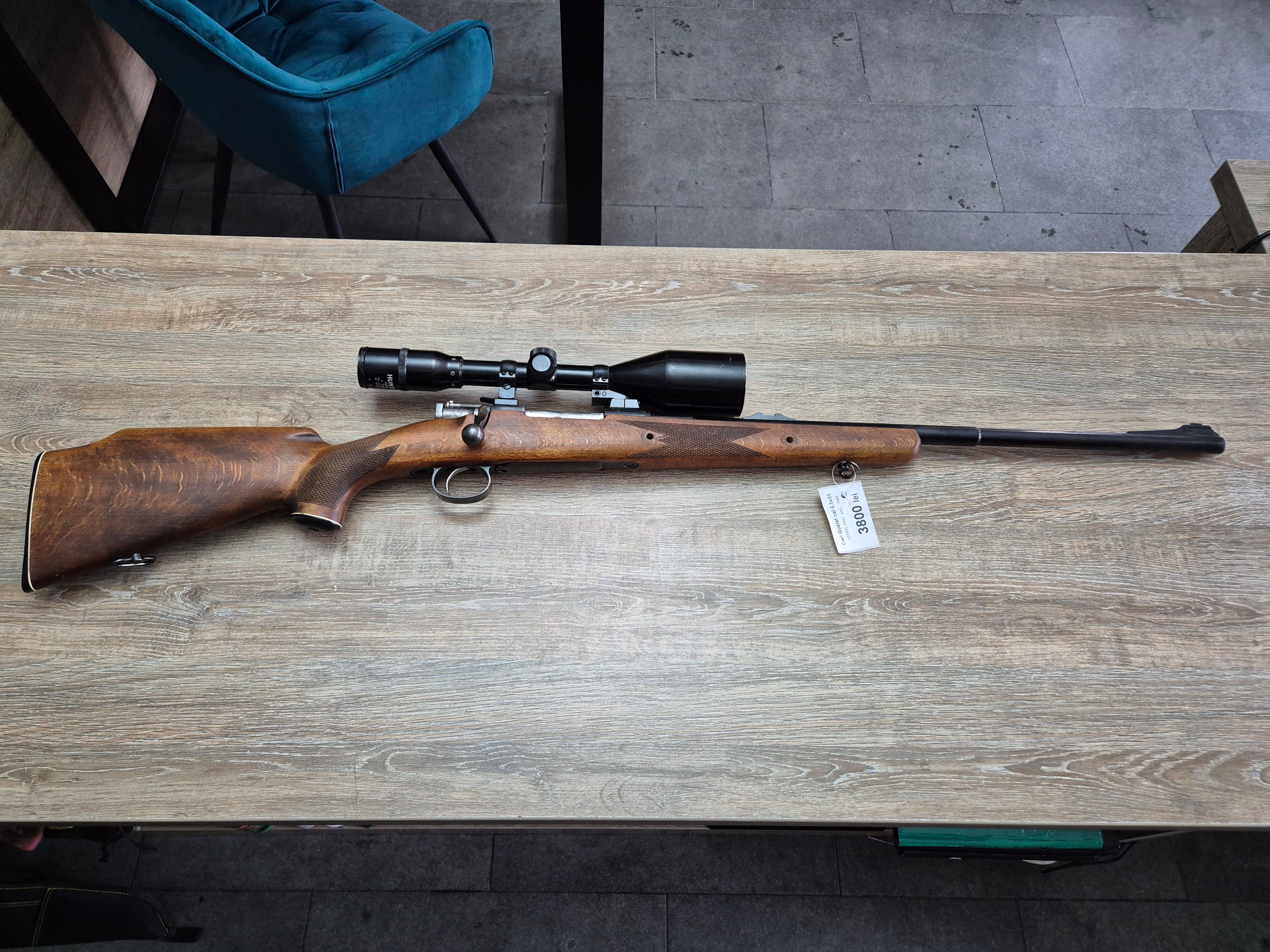 Carabina Carl Gustaf 6,5x55, teava 58cm, luneta 4-12x56