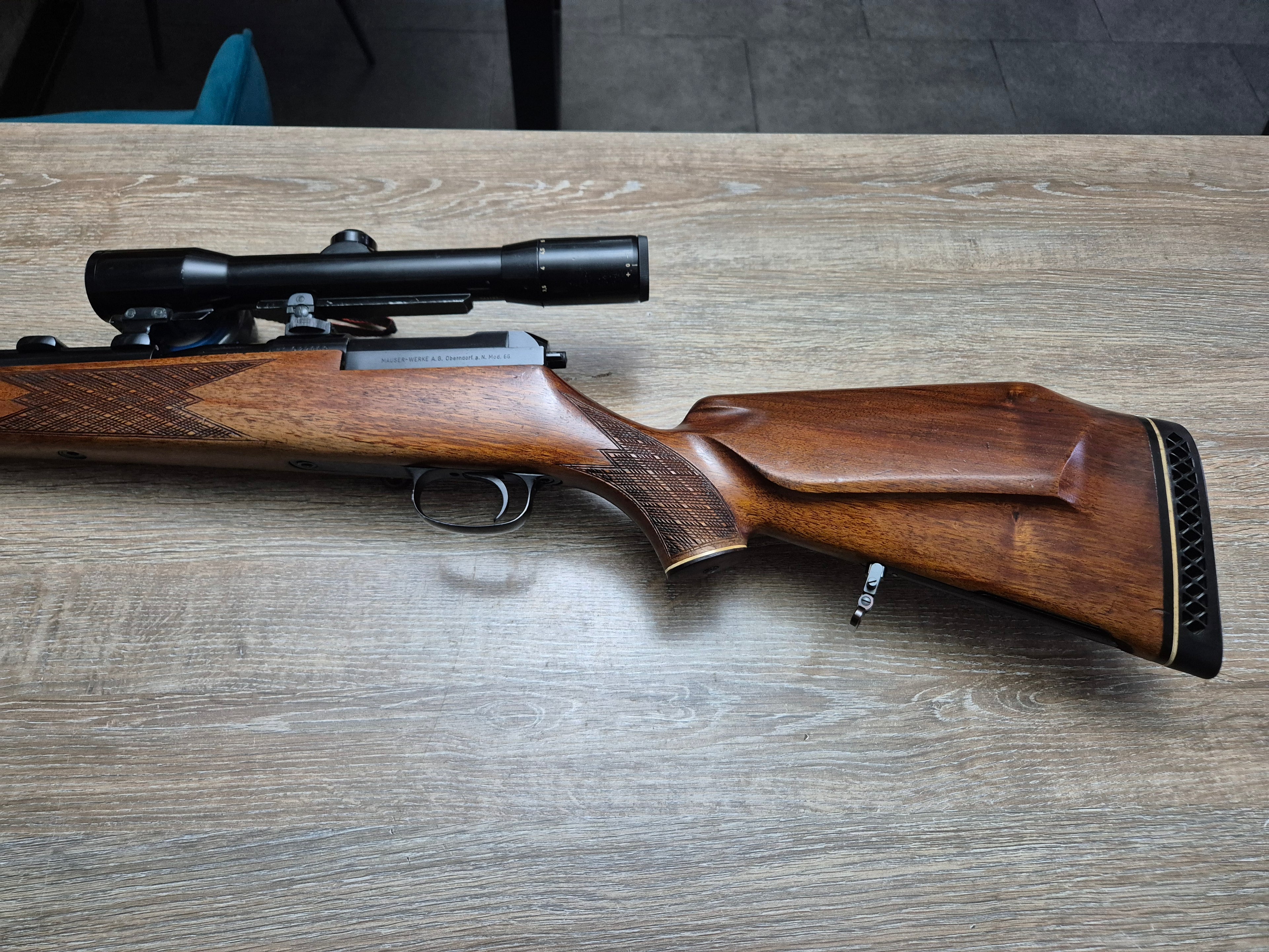 Carabina Mauser 66, cal 8x68S, teava 65cm, Zeiss Diavari 1.5-6x