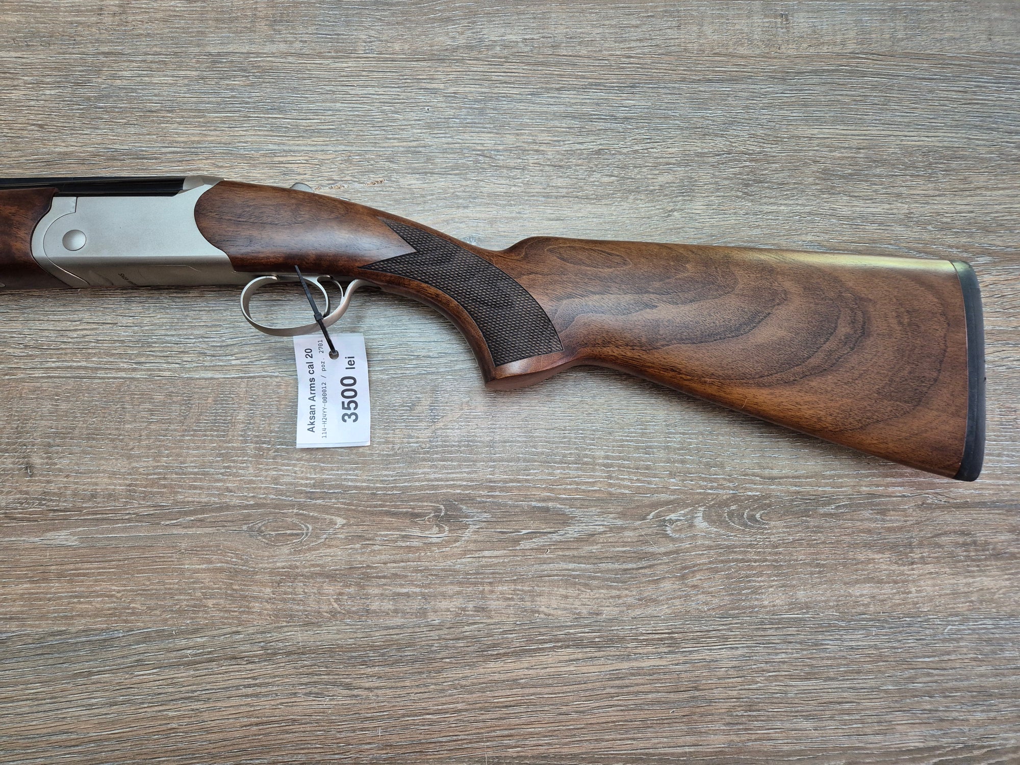 Bock Aksan Arms, cal 20/76, tevi 71cm, pat lemn, silver