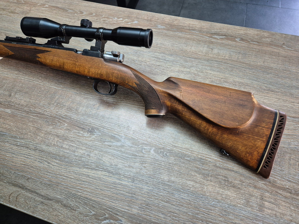 Carabina Husqvarna, cal 6,5x55, teava 59cm, luneta kahles 6x42