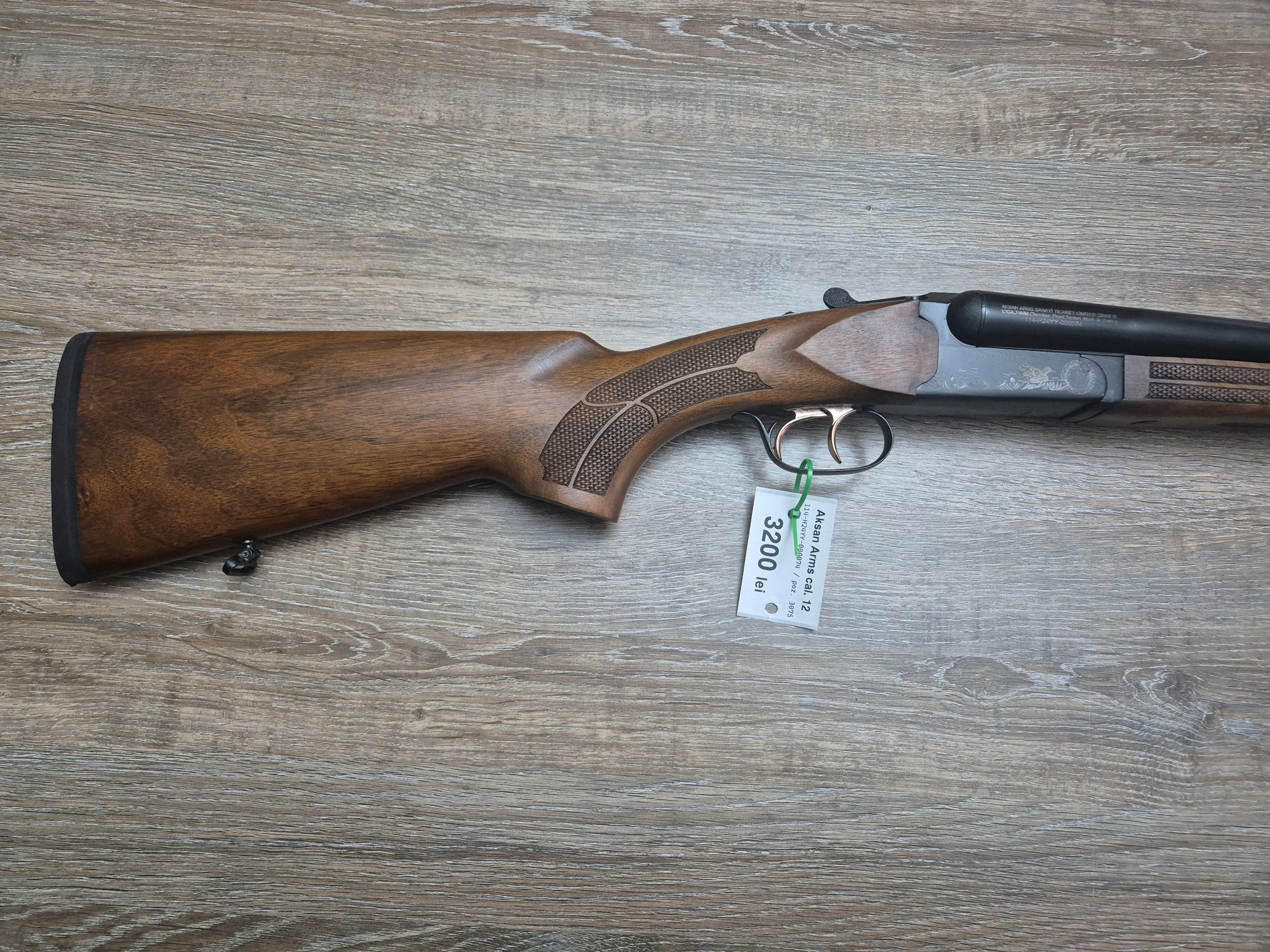 Lisa Aksan Arms, cal 12/76, tevi 72cm, pat lemn, black