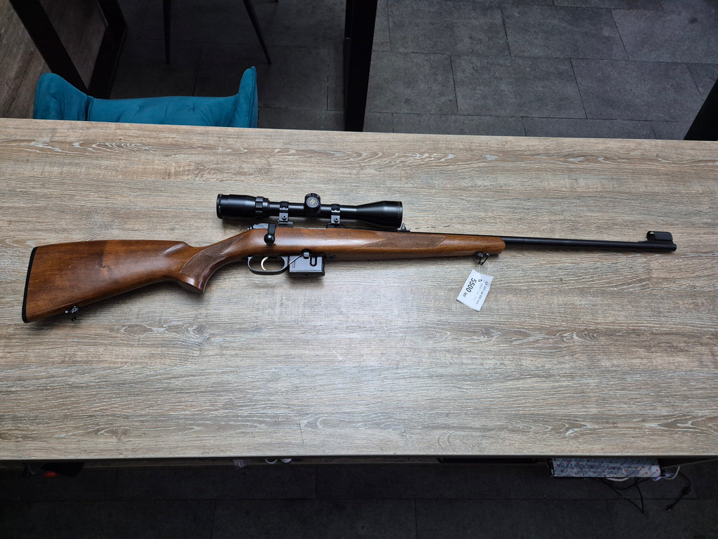 Carabina CZ 527, cal 222 rem, 60cm, luneta Bushnell 3-9x