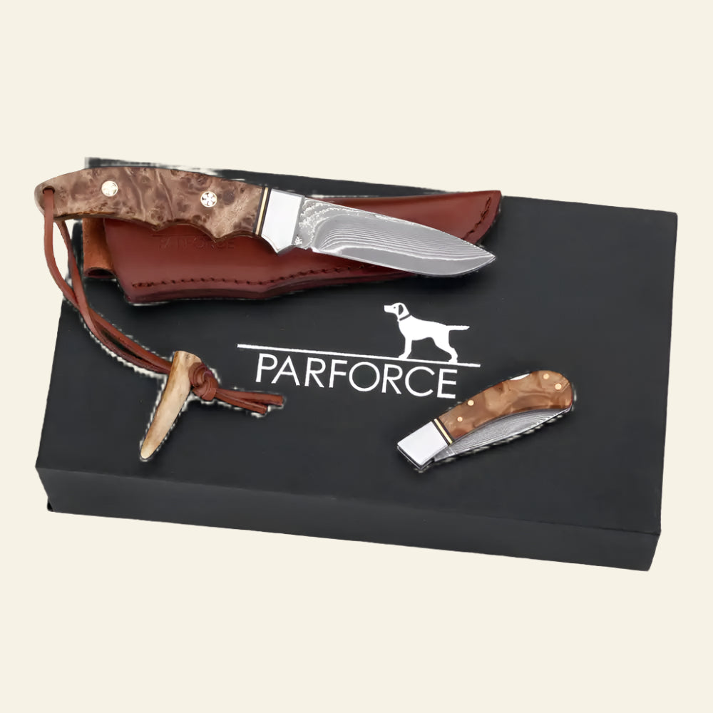 Set Cutit + Briceag Damasc Parforce