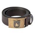 Curea Deerhunter Leather Belt, Dark Brown, 115cm