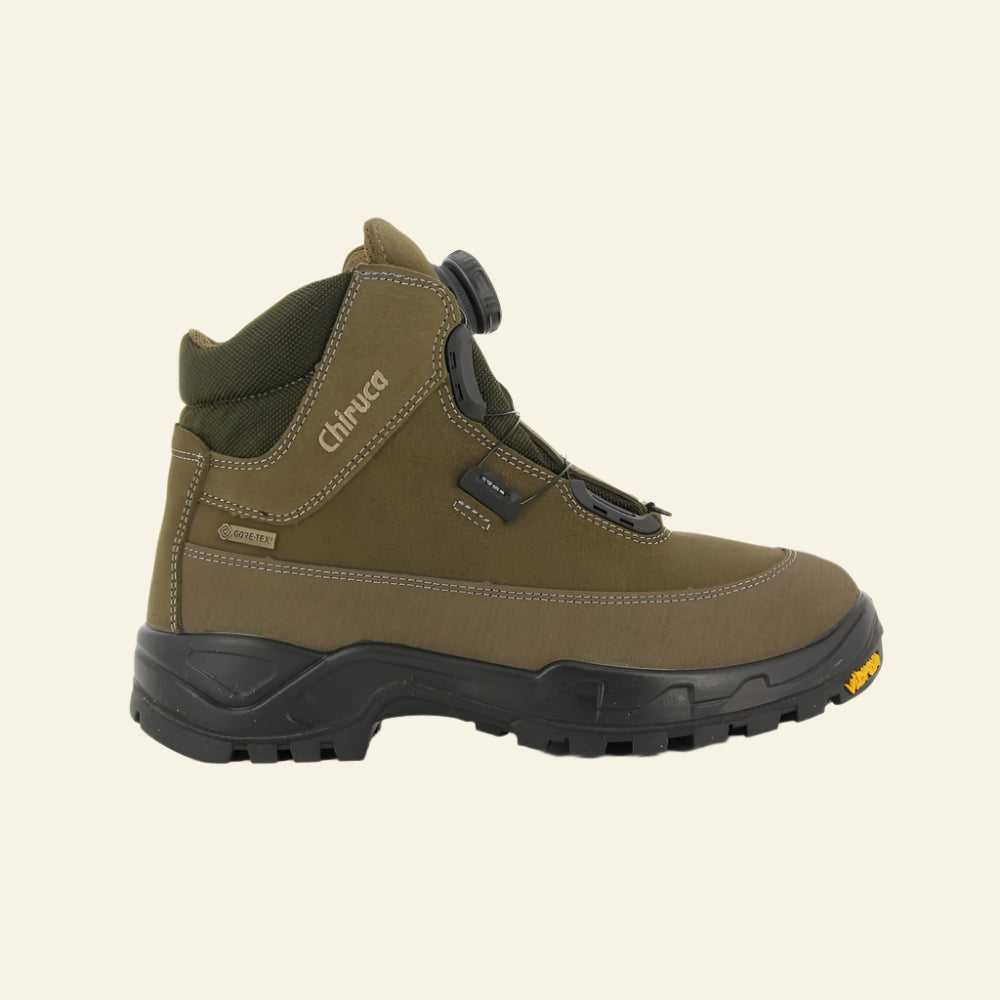 Bocanci CHIRUCA Cares, Gore-Tex, sireturi rapide BOA, piele olive, impermeabili