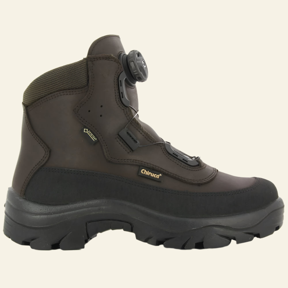 Bocanci CHIRUCA Labrador, Gore-Tex, sireturi rapide BOA, piele maro, impermeabili