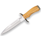 Cutit JOKER Chamois lama 18cm, lemn de măslin, toc din piele