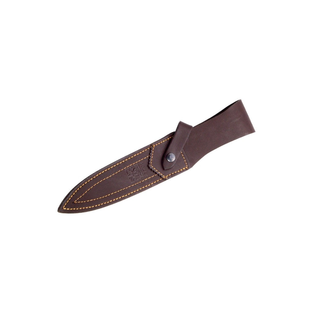 Cutit JOKER Chamois lama 18cm, lemn de măslin, toc din piele