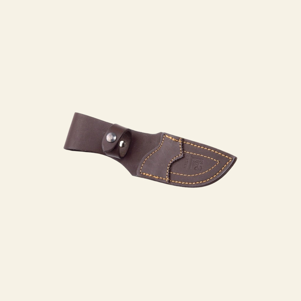 Cutit JOKER Venado-D lama 10cm, lemn de măslin, toc din piele
