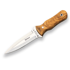 Pumnal JOKER Botero lama 11,5cm, lemn de măslin, toc din piele